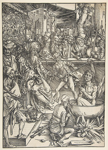 The Martyrdom of Saint John from The Apocalypse 1511-Albrecht, Poster Print Wall Art