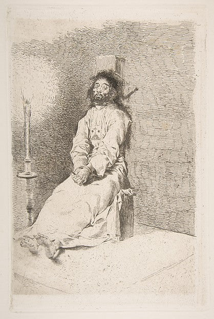 The garroted man 1778–80-Goya ,16x12"(A3) Poster