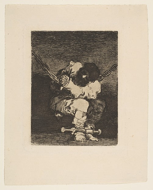 The custody is as barbarous as the crime c1815-Goya , Poster Print Wall Art
