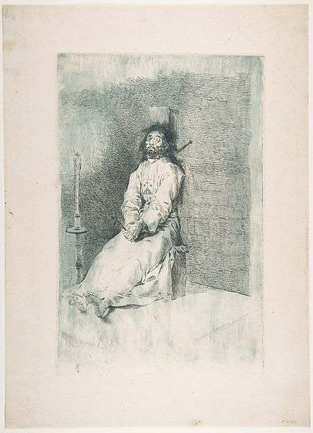 The Garroted Man c1778–80-Goya , Poster Print Wall Art