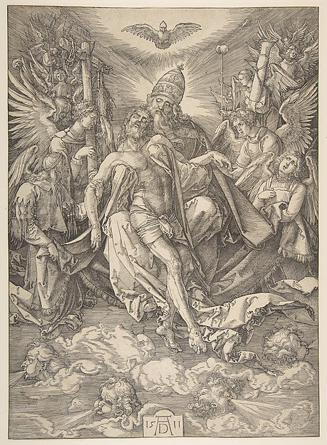 The Holy Trinity n.d.-Albrecht Dürer , Poster Print Wall Art