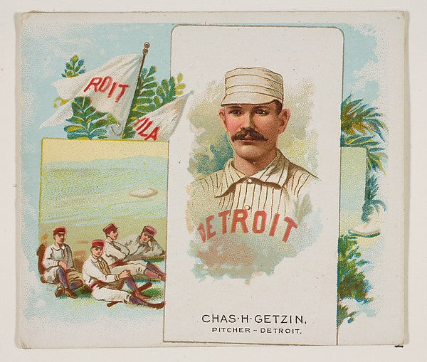 Charles H. Getzien Pitcher Detroit from World's Champions , Poster Print Wall Art