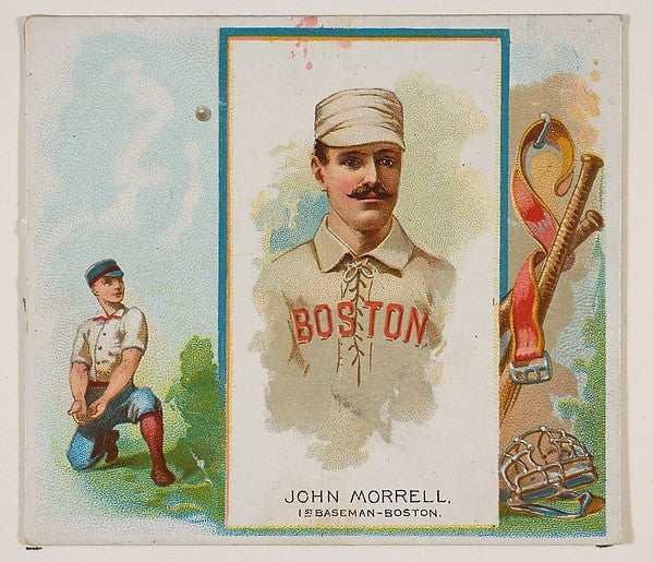 John Morrell 1st Baseman Boston from World's Champions Sec, Poster Print Wall Art