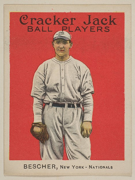 Bescher New York National League from the Ball Players seri,16x12"(A3)Poster