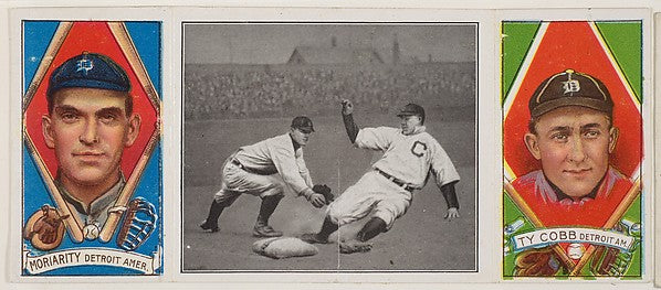 Good Play at Third with George Moriarty and Ty Cobb from the,16x12"(A3)Poster
