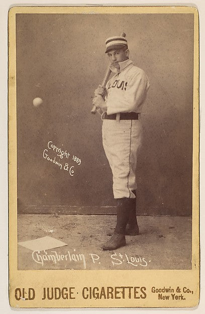 Icebox Chamberlain Pitcher St. Louis Browns from the series, Poster Print Wall Art