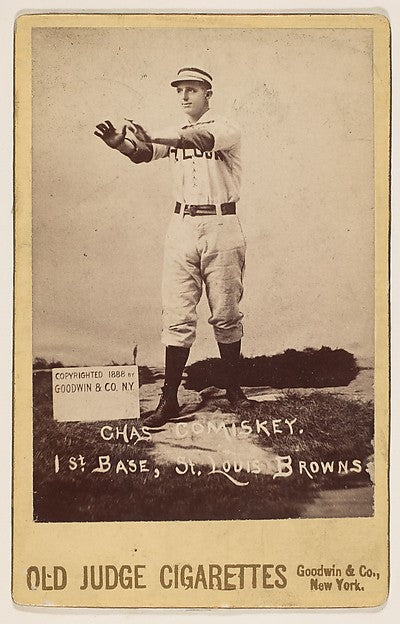 Charles Comiskey 1st Base St. Louis Browns from the series , Poster Print Wall Art