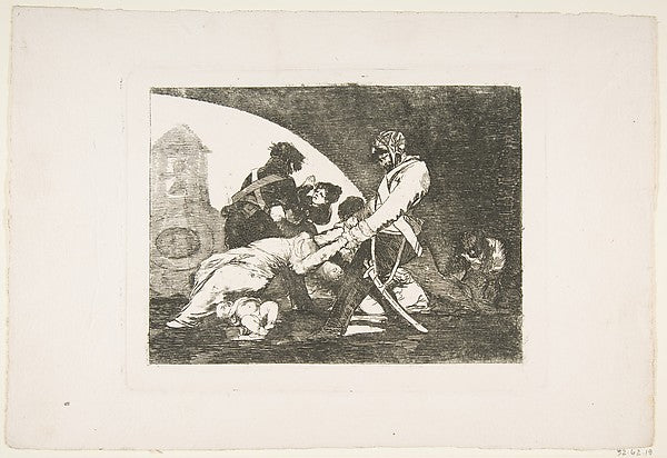 Plate 11 from "The Disasters of War' - 'Neither do these.' 18, Poster Print Wall Art