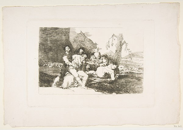 Plate 20 from 'The Disasters of War' - 'Get them well and on, Poster Print Wall Art