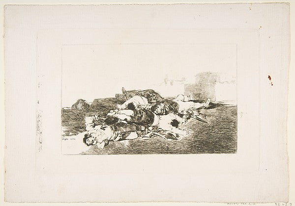 Plate 22 from 'The Disasters of War' - 'Even worse.' 1810-Goy, Poster Print Wall Art