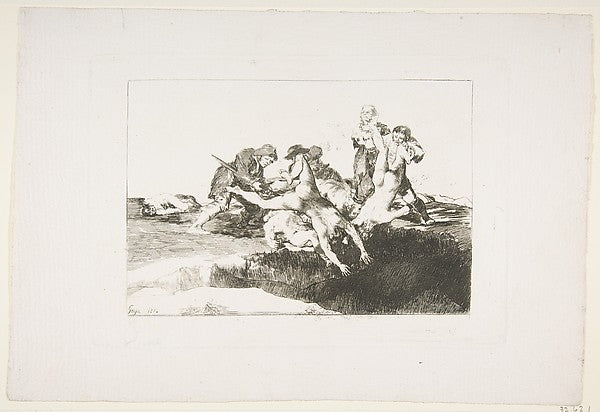 Plate 27 from 'The Disasters of War' - 'Charity.' 1810-Goya , Poster Print Wall Art