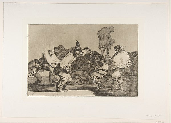 Plate 14 from the 'Disparates' - Carnival Folly c1816–23-Goya , Poster Print Wall Art
