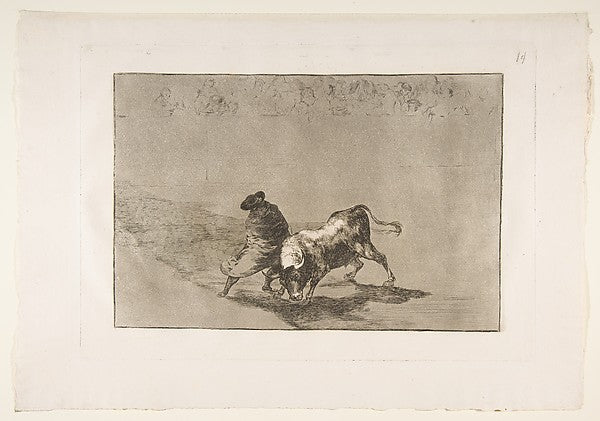 Plate 14 from the 'Tauromaquia': The very skillful student of , Poster Print