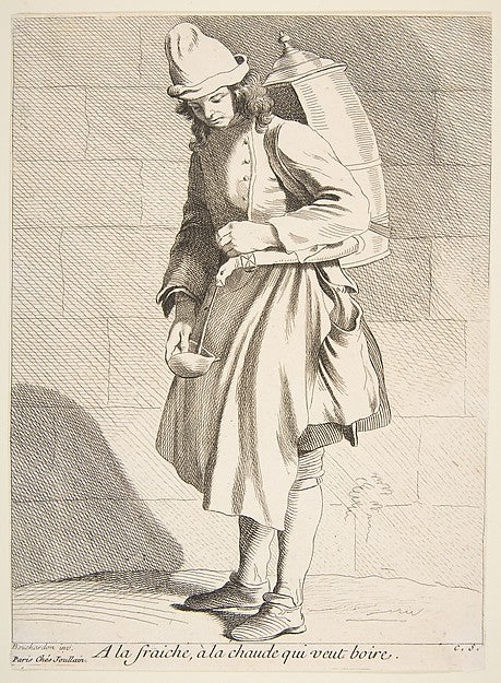 Drinks Vendor 1737-Anne Claude Philippe de Tubières, comte de , Poster Print