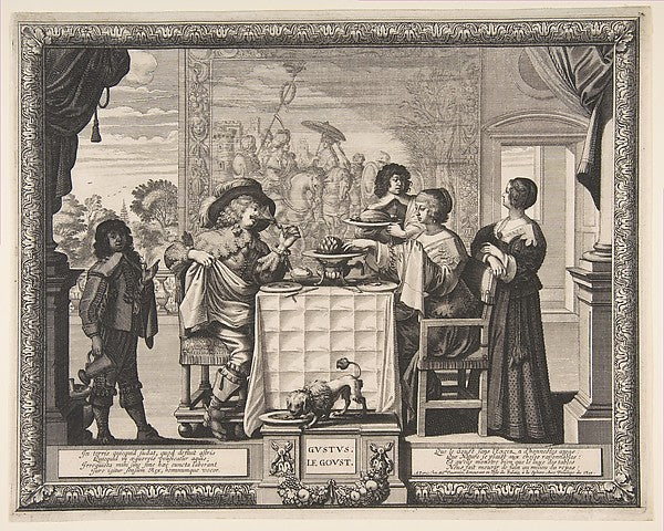 Taste 1635–38-Abraham Bosse,16x12"(A3)Poster