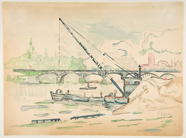 Le Pont des Arts n.d.-Paul Signac , Poster Print