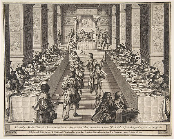 Banquet of the Chevaliers of the Holy Spirit 1634-Abraham Boss,16x12"(A3)Poster