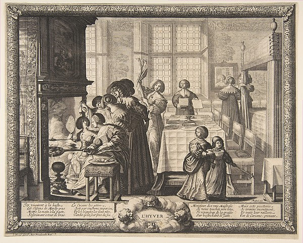 Winter c1637-Abraham Bosse, Poster Print