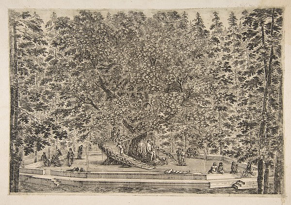 The Tree House at Pratolino c1653-Stefano della Bella, Poster Print