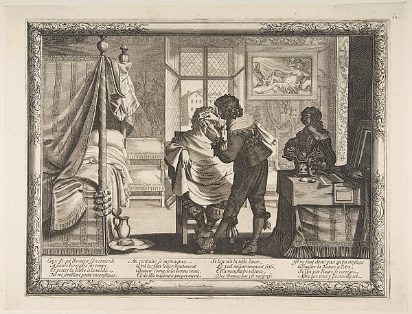 The Barber 1632–33-Abraham Bosse, Poster Print