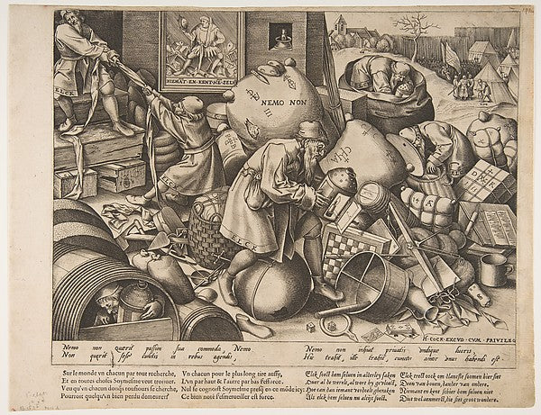Everyman c1558-After Pieter Bruegel the Elder c1525–1569 Brus, Poster Print