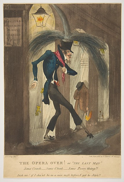 The Opera Over! Or "The Last Man" 1827-, Poster Print