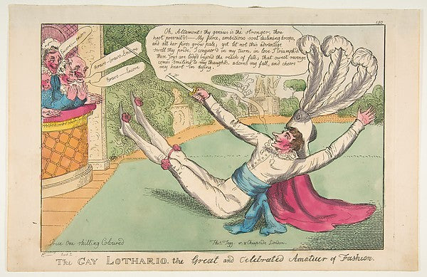 The Gay Lothario. The Great and Celebrated Amateur of Fashion ,16x12"(A3)Poster