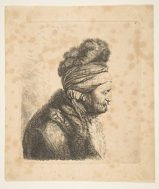 The Second Oriental Head 18th cent-John Smith, After Rembrand, Poster Print