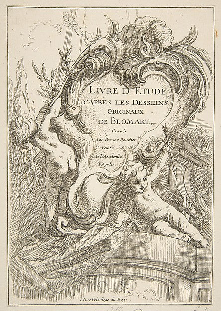 Title Page 1753-François Boucher, After Abraham Bloemaert , Poster Print Wall Art