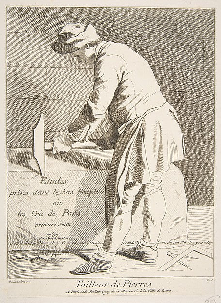 Stone Cutter 1737-Anne Claude Philippe de Tubières, comte de C, Poster Print