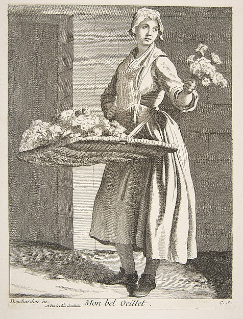 Flower Vendor 1738-Anne Claude Philippe de Tubières, comte de , Poster Print