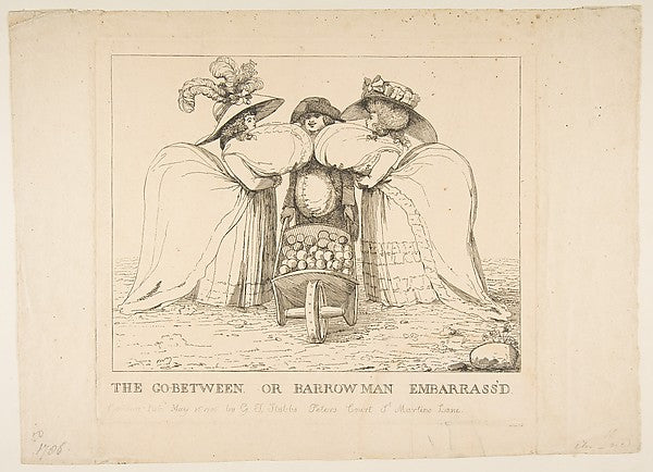The Go-Between or Barrow Man Embarrass'd May 15, 1786-Anonymou, Poster Print