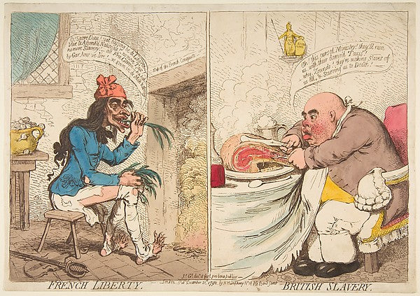 French Liberty – British Slavery December 21, 1792-James Gillr, Poster Print