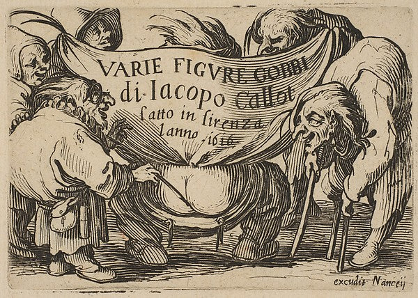 Frontispiece from Varie Figure Gobbi suite appelée aussi Les,16x12"(A3)Poster