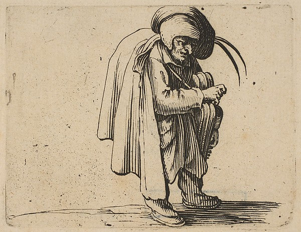 Le Jouer de Vielle from Varie Figure Gobbi suite appelée a, Poster Print