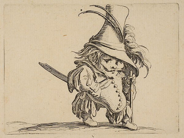 L'Homme au Ventre Tombant et au Chapeau Très Élevé from Var, Poster Print