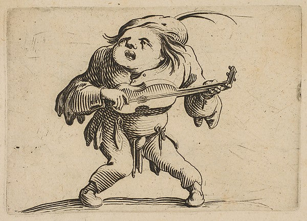 Le Bancal Jouant de La Guitar from Varie Figure Gobbi suite, Poster Print