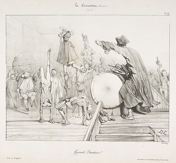 Grands Sauteurs! from La Caricature 19th cent-Alexandre-Gabri,16x12"(A3)Poster