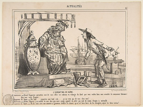The Japan Expedition from Actualités published in Le Chariva, Poster Print
