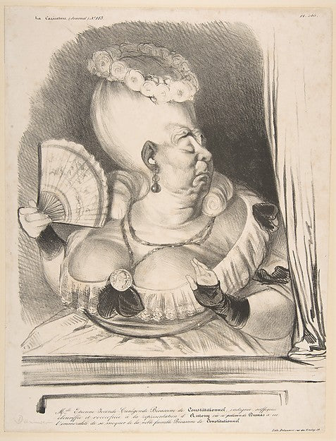 Mlle. Etienne-Joconde-Cunégonde-Bécassin de Constitutionnel...,16x12"(A3)Poster