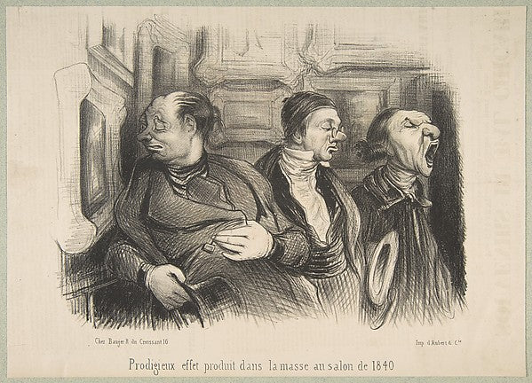 Prodigieux Effet Produit dans la Masse au Salon de 1840 1840-A, Poster Print Wall Art