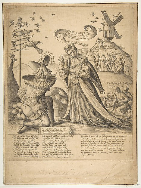 Allegory on Vanity-Anonymous, German, 17th cent, Poster Print