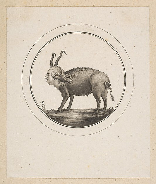 Caricature Showing Louis XVI as a Ram 18th cent-Anonymous, Fre, Poster Print Wall Art