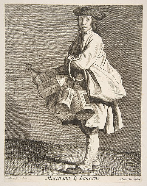 Lantern Seller 1737-Anne Claude Philippe de Tubières, comte de,16x12"(A3)Poster