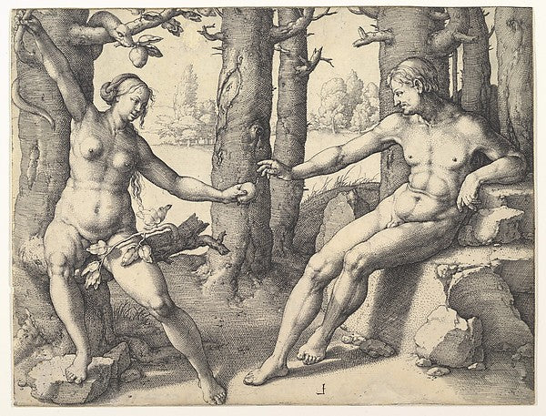 Fall of Man 1530-Lucas van Leyden, Poster Print Wall Art