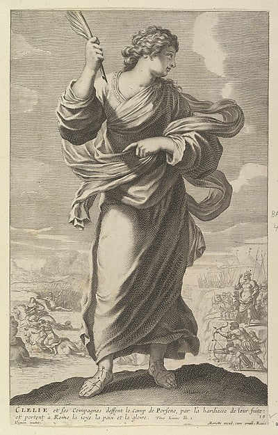 Clélie 1647-Gilles Rousselet, Abraham Bosse, After Claude Vign,16x12"(A3)Poster