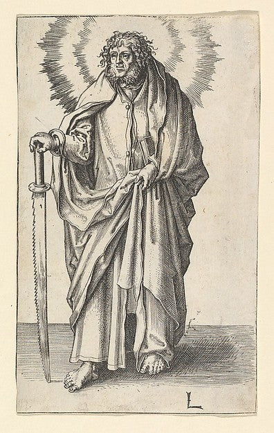 St. Simon c1510-Lucas van Leyden, Poster Print Wall Art
