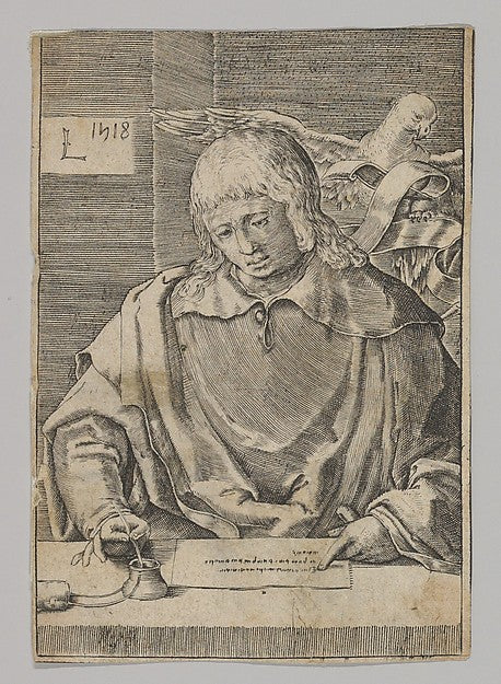 St. John from the series The Four Evangelists n.d.-After Luc, Poster Print Wall Art