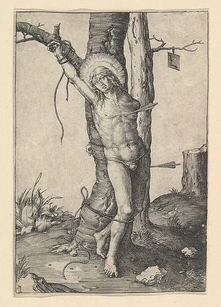 St. Sebastian c1510-Lucas van Leyden, Poster Print Wall Art