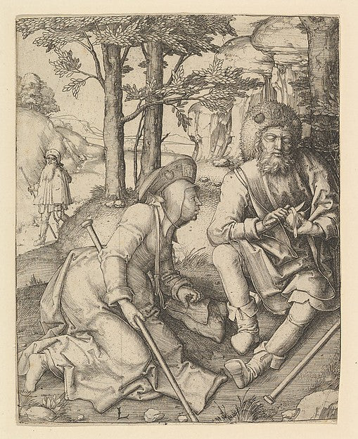 The Pilgrims c1508-Lucas van Leyden,16x12"(A3)Poster